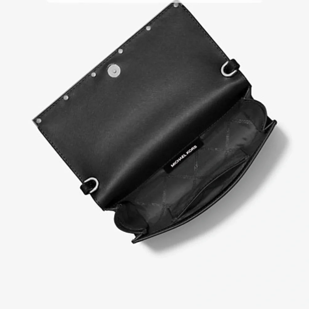 Michael Kors Black and Silver Clutch - Picture 3 of 4